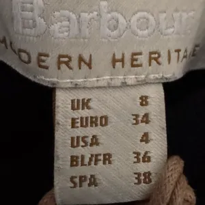 BARBOUR Modern Heritage Sweatshirt Pullover Women’s Sz 4 Small Black Back Zip thumbnail 6