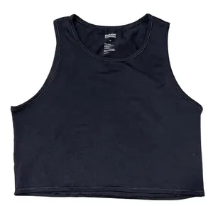 Girlfriend Collective Black Cropped Tank size Medium thumbnail 3