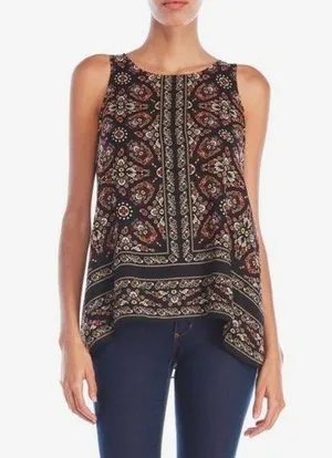 Max edition paisley print tank blouse top size XLP thumbnail 1