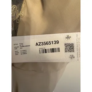 Azazie "Thana" Dress Champagne~Bridesmaid Formal Event Prom Wedding Size A16 NEW thumbnail 11