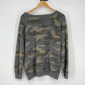 Stitches & Stripes Camo Print Long‎ Sleeve Sweater Size XL Casual Grunge thumbnail 2