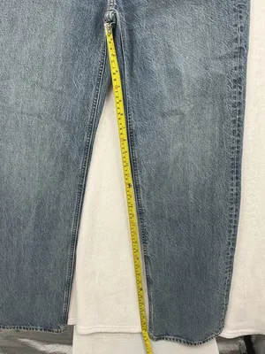 Denim Forum Wide-Leg Jeans in Medium Blue Wash 841 thumbnail 6