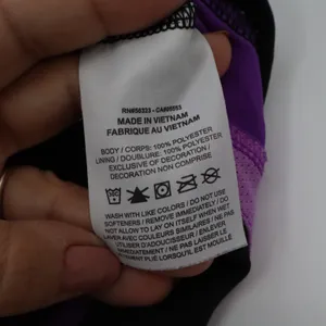 Nike Dri-FIT Womens Running Shorts Black Purple Colorblock Size M thumbnail 3