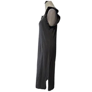 Universal Threads Flutter Sleeve Midi Maxi Dress Gray Women S Cotton Knit Pockets thumbnail 5