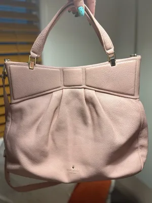 Kate Spade Mattie Street Amelie Pink Leather Satchel Bow‎ Bag thumbnail 1