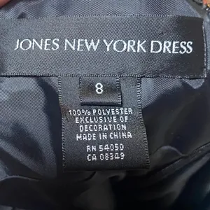 Vintage 90s Jones New York Dress Halter Dress Beaded Detail Black Womens Small thumbnail 9