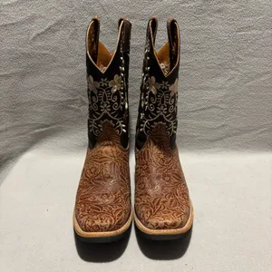 Unbranded Embroidered Square Toe Western Cowboy Boots Ladies 4.5 thumbnail 2
