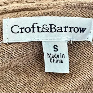 Croft & Barrow brown sweater vest thumbnail 8