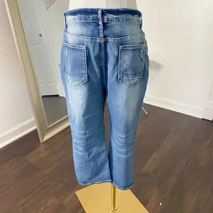 Vintage Washed Denim Jeans Capri Pants Size XL 19" Inseam thumbnail 3