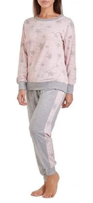 Splendid Star Crew Neck Sweater Pajama Pants Set Size Large thumbnail 1