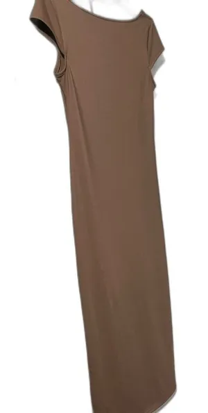wild fable Brown Maxi Dress with Cap Sleeves thumbnail 1
