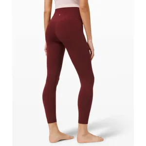 NEW Lululemon Align Pant 25" Size 8 Red Marlot SOLD OUT thumbnail 2