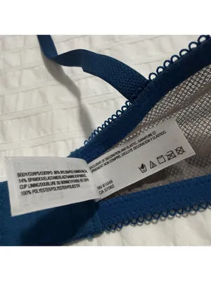 B. Tempt’d Blue Lace Bra 32DD Ciao Bella Balconette 953144 Underwire Lined thumbnail 7