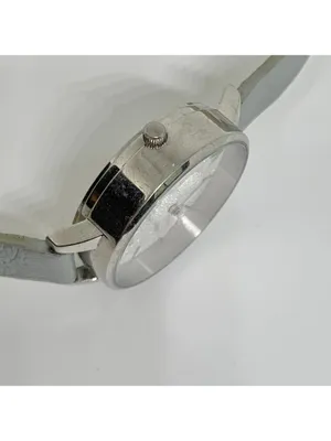 Olivia Burton London watch 3D bee dial 34mm stainless steel gray leather running thumbnail 9