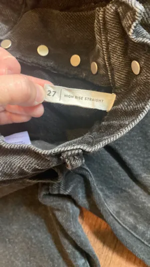 High Waisted Black Jeans thumbnail 2