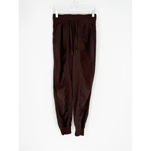 Lululemon Dance Studio‎ Mid-Rise Drawstring Joggers Women's 2 Brown Activewear thumbnail 2