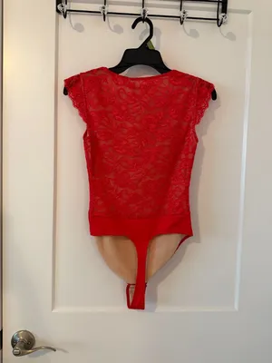 NWT Popilush Shapewear V-Neck Sleeveless Sculpting Lace Bodysuit thumbnail 5
