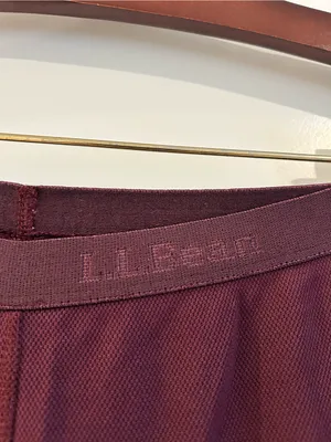 LL Bean Mid Weight Thermal Leggings Burgundy Size M thumbnail 4