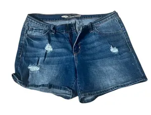 Old Navy Women's Distressed Boyfriend Denim Shorts Blue Size 10 thumbnail 1