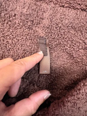Skims Cozy Women's Sherpa Half-Zip Pullover Sweater - Brown thumbnail 4