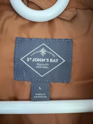 St. John’s Bay Puffer Coat – Women’s L – Cognac Brown – Faux Fur Hood – Quilted Winter Jacket thumbnail 4