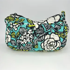 Vera Bradley Blue Floral Quilted Crossbody Bag‎ Small Adjustable Strap Boho thumbnail 3