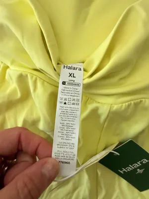 Halara XL yellow shorts Womens Yellow Athletic High-Waisted Skort XL Long Nylon thumbnail 3