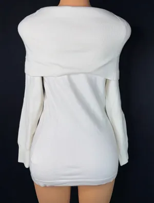 White sweater dress thumbnail 4