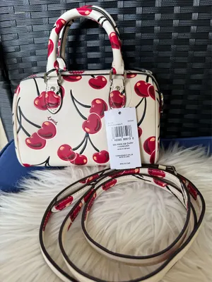 Coach Mini Rowan Crossbody Bag Cherry Print Leather CY745 NWT thumbnail 3