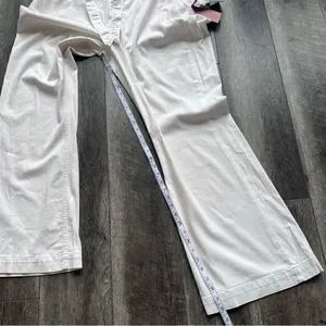 Jen7 by 7 For All Mankind Belted Wide Leg Trouser Pants Size 18 Off White NWT thumbnail 7