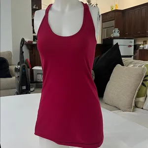 Lululemon Women's Pink Racerback Tank Top thumbnail 6