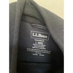 L.L. Bean Full-Zip‎ Fleece Jacket L Dark Gray Granola Hiking Winter Autumn Cozy thumbnail 6