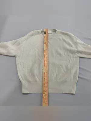 Aritzia Wilfred‎ White Knit Sweater Medium thumbnail 5