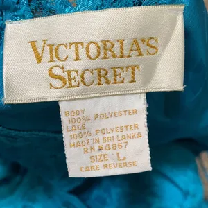 Victoria's Secret Vintage gold label lace slip dress lingerie adjustable straps thumbnail 2