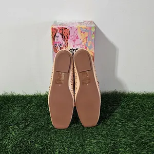 Jeffrey Campbell KHLOE Perforated Square Toe Flat - Beige - Women's Size 8 thumbnail 6