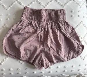 Free People blush, pink athletic shorts thumbnail 1