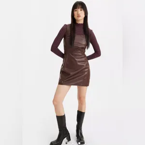 NWT Levi’s Penny Faux leather dress, size S thumbnail 2