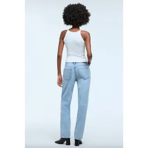 Madewell Low-Slung Straight Jeans With Criss-Cross Waistband Size 26 Casual thumbnail 3