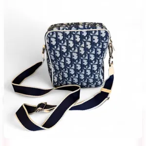 Christian Dior Trotter Monogram Messenger Bag Blue Adiorable Crossbody Vintage thumbnail 3