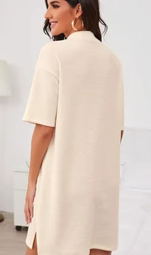 SheIn Off White Sweater Dress thumbnail 2