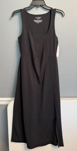 Isabel Maternity Dress Black Small thumbnail 1