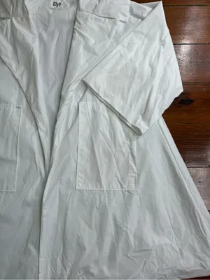 PLANET By Lauren G Nylon Emily Trench Coat White Oversized Sz OS 🧡🍄 thumbnail 9