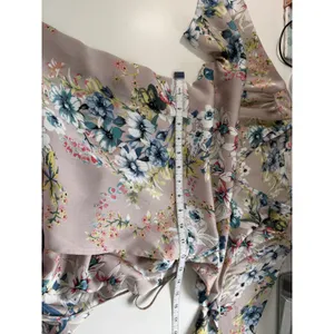 Luna Floral Wrap Dress Mauve Blue V-Neck Short Sleeve Small 17659 Soft‎ Romance thumbnail 8
