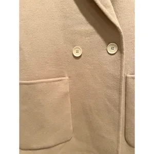 Zara Camel Wool Blend Pea Coat Size Medium‎ Preppy Fall Business Casual Jacket thumbnail 5