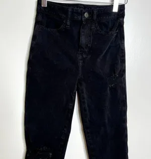 American Eagle Black High Waist Skinny Jeans thumbnail 2