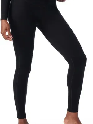 Smartwool women’s classic thermal merino wool base layer bottom legging black L thumbnail 2