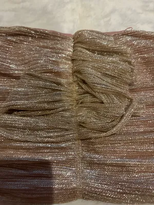 Anthropologie Tube Top Ruffle Maeve Metallic thumbnail 2