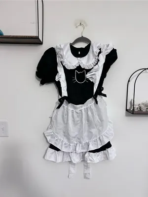 NWOT Anime French Cat Maid Halloween Sexy Dress Up Costume Size Adult Medium thumbnail 2