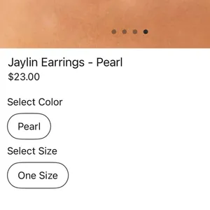 Peppermayo Gold Drop Earrings with Pearl Accent thumbnail 6