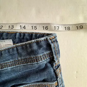 Women's Carhartt Jeans Relaxed Fit Blue Denim Size 12 flannel lined thumbnail 11